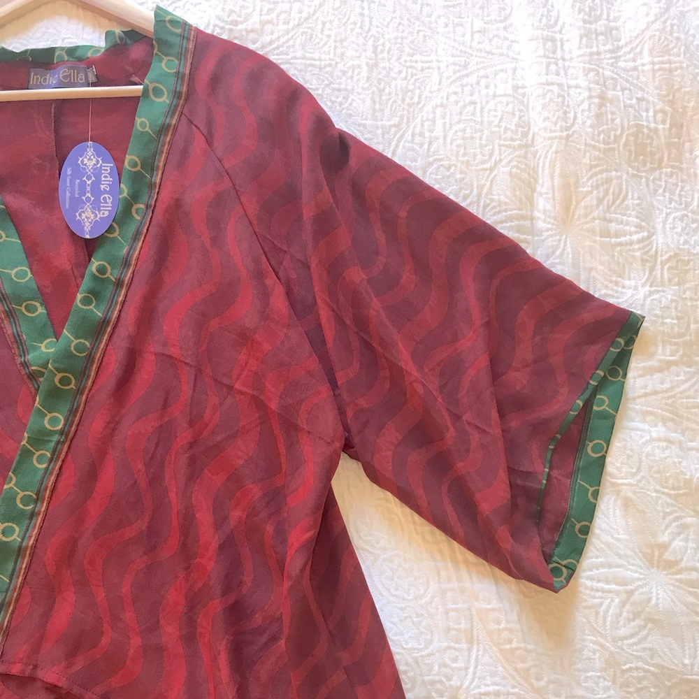 NEW Kimono Shrug Ruby Red